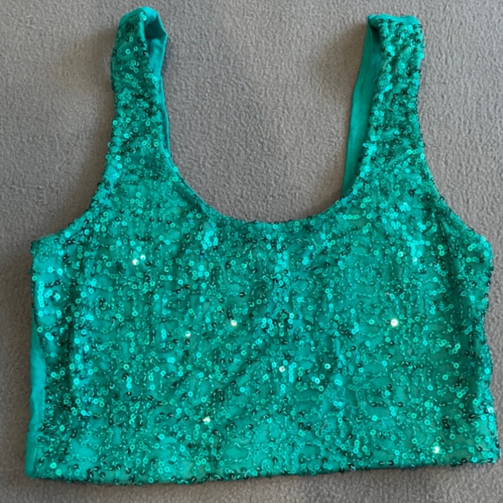 Sequin Crop Top